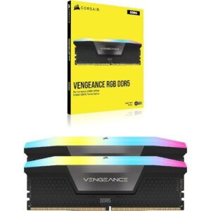 זיכרון RAM Corsair Vengeance RGB 32GB (2×16GB) DDR5 6000MHz CL38