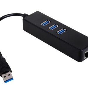 מפצל USB-3.0 כולל חיבור רשת קווי Giga מפצל USB-3.0 כולל חיבור רשת קווי Giga