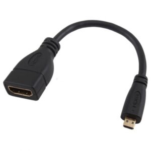 כבל מתאם מיקרו HDMI זכר ל-HDMI נקבה מוזהב (micro HDMI) תקן 2.0 כבל מתאם מיקרו HDMI זכר ל-HDMI נקבה מוזהב (micro HDMI) תקן 2.0