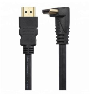 כבל HDMI איכותי 5 מטר תקן 2.0 – קונקטור בזוית 90 מעלות כבל HDMI איכותי 5 מטר תקן 2.0 – קונקטור בזוית 90 מעלות