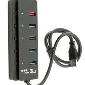 מפצל USB-3.0 ל-4 + שקע טעינה וספק כח חיצוני מפצל USB-3.0 ל-4 + שקע טעינה וספק כח חיצוני