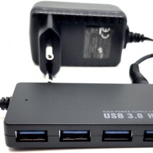 מפצל USB-3.0 ל-4 + ספק כח חיצוני מפצל USB-3.0 ל-4 + ספק כח חיצוני