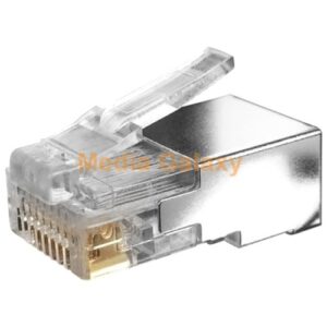 תקע קונקטור מסוכך RJ45 לכבל רשת CAT5e תקע קונקטור מסוכך RJ45 לכבל רשת CAT5e