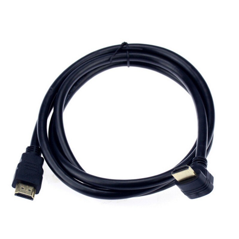 כבל HDMI איכותי1.5 מטר – קונקטור בזוית 90 4K תקן 2.0.