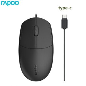 עכבר אופטי איכותי עם כבל Type-C תוצרת Rapoo עכבר אופטי איכותי עם כבל Type-C תוצרת Rapoo