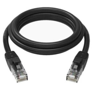 כבל רשת RJ45 מסוכך CAT6 באורך 1.5 מטר בצבע שחור כבל רשת RJ45 מסוכך CAT6 באורך 1.5 מטר בצבע שחור
