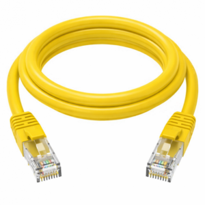 כבל רשת RJ45 מסוכך CAT6 באורך 2 מטר בצבע צהוב כבל רשת RJ45 מסוכך CAT6 באורך 2 מטר בצבע צהוב