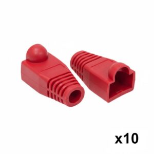 10 יחידות כיסוי גומי לקונקטור RJ45 – צבע אדום 10 יחידות כיסוי גומי לקונקטור RJ45 – צבע אדום
