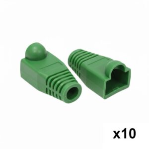 10 יחידות כיסוי גומי לקונקטור RJ45 – צבע ירוק 10 יחידות כיסוי גומי לקונקטור RJ45 – צבע ירוק