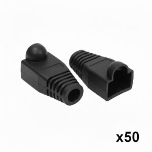 50 יחידות כיסוי גומי לקונקטור RJ45 – צבע שחור 50 יחידות כיסוי גומי לקונקטור RJ45 – צבע שחור