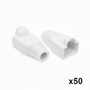 50 יחידות כיסוי גומי לקונקטור RJ45 – צבע לבן 50 יחידות כיסוי גומי לקונקטור RJ45 – צבע לבן