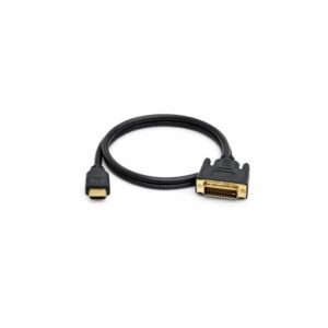 כבל HDMI-DVI אורך 0.5 מטר חיבור DVI עם 24+1 פינים