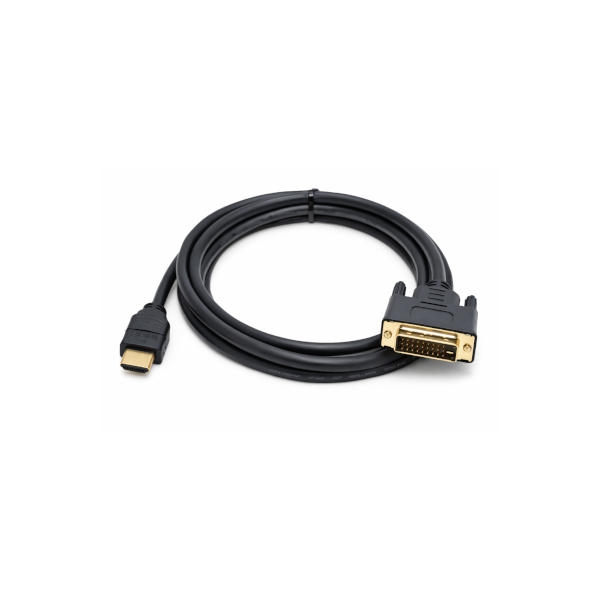כבל HDMI-DVI איכותי באורך 5 מטר – קונקטורים מצופים זהב