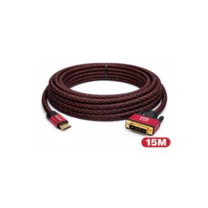כבל מקצועי HDMI-DVI באורך 15 מטר תוצרת KUMO כבל מקצועי HDMI-DVI באורך 15 מטר תוצרת KUMO