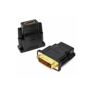 מתאם HDMI נקבה ל-DVI זכר מצופה זהב 24K מתאם HDMI נקבה ל-DVI זכר מצופה זהב 24K