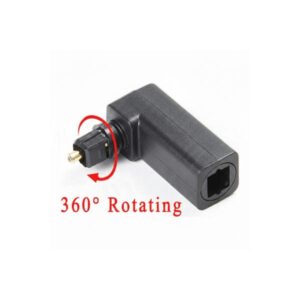 מתאם אופטי בזוית 90 מעלות עם חיבורי TOSLINK מתאם אופטי בזוית 90 מעלות עם חיבורי TOSLINK