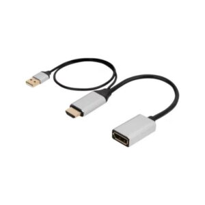 מתאם מחיבור HDMI במחשב לחיבור Displayport במסך מתאם מחיבור HDMI במחשב לחיבור Displayport במסך