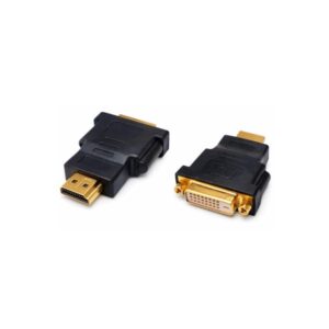 מתאם DVI נקבה ל-HDMI זכר מצופה זהב 24K מתאם DVI נקבה ל-HDMI זכר מצופה זהב 24K