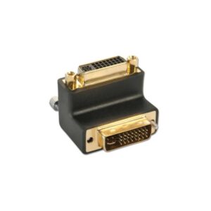מתאם DVI זכר-נקבה ב-90 מעלות 24+5 פינים מוזהב מתאם DVI זכר-נקבה ב-90 מעלות 24+5 פינים מוזהב