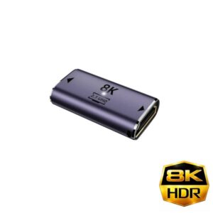 מתאם HDMI-2.1 8K נקבה-נקבה (מופה) מתאם HDMI-2.1 8K נקבה-נקבה (מופה)