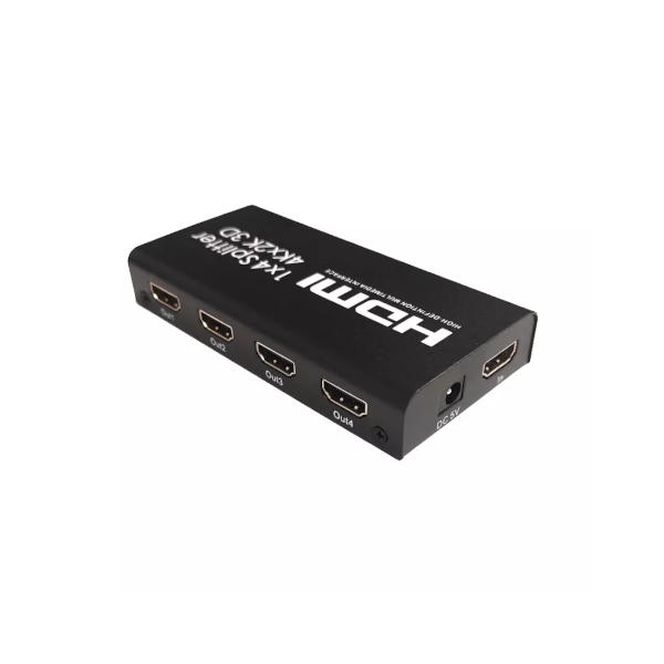 מפצל HDMI Splitter ל-4 מסכים בו זמנית כולל הגברה – תמיכה ב-4K