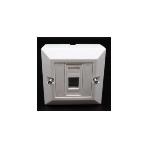 קופסא עם יציאה אחת ללא שקע RJ-45 Deep plastic box Cat6 קופסא עם יציאה אחת ללא שקע RJ-45 Deep plastic box Cat6