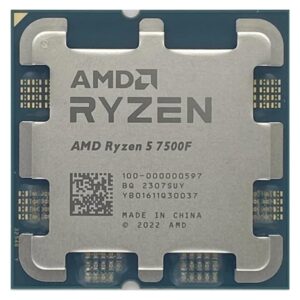 מעבד AMD ZEN 4 R5 7500F Tray No Fan No GPU Up To 5GHZ AM5