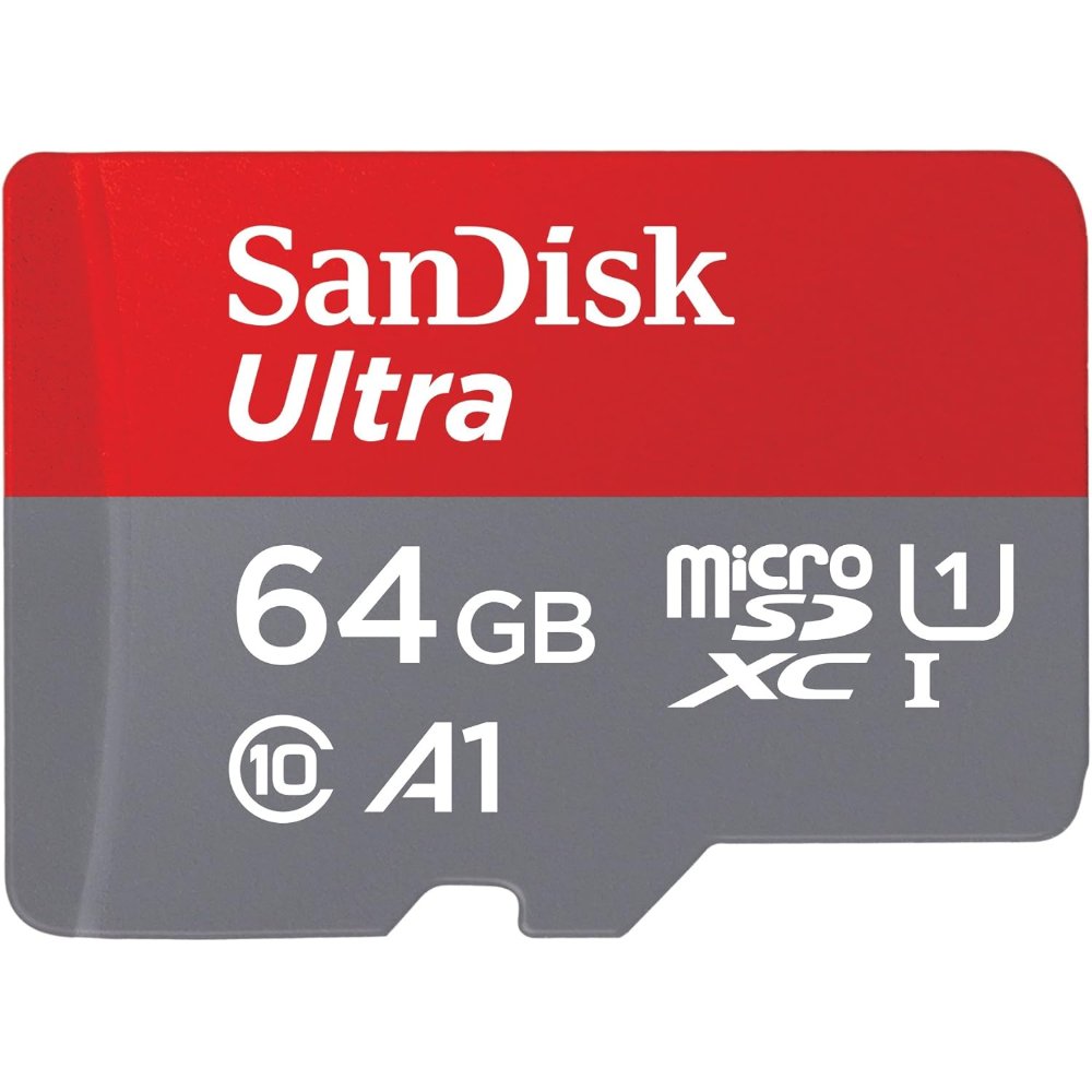 כרטיס זכרון SanDisk 64GB Ultra microSDXC UHS-I Up to 140MB/s C10