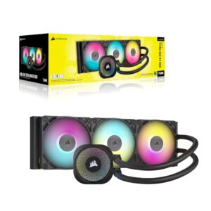 קירור נוזלי Corsair iCUE TITAN 360 RX RGB Black 360mm AIO קירור נוזלי Corsair iCUE TITAN 360 RX RGB Black 360mm AIO
