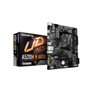 לוח אם Gigabyte A520M H ARGB AM4 DDR4 Micro-Atx HDMI DP לוח אם Gigabyte A520M H ARGB AM4 DDR4 Micro-Atx HDMI DP