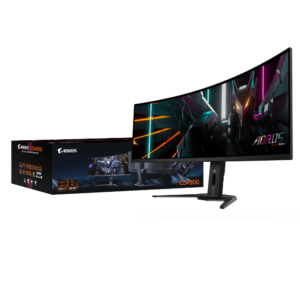 מסך AORUS CO49DQ Ultra-Wide DQHD OLED 0.03ms 144Hz KVM HDR מסך AORUS CO49DQ Ultra-Wide DQHD OLED 0.03ms 144Hz KVM HDR