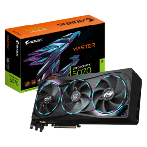 כרטיס מסך GIGABYTE AORUS GeForce RTX 5070 MASTER 12G כרטיס מסך GIGABYTE AORUS GeForce RTX 5070 MASTER 12G