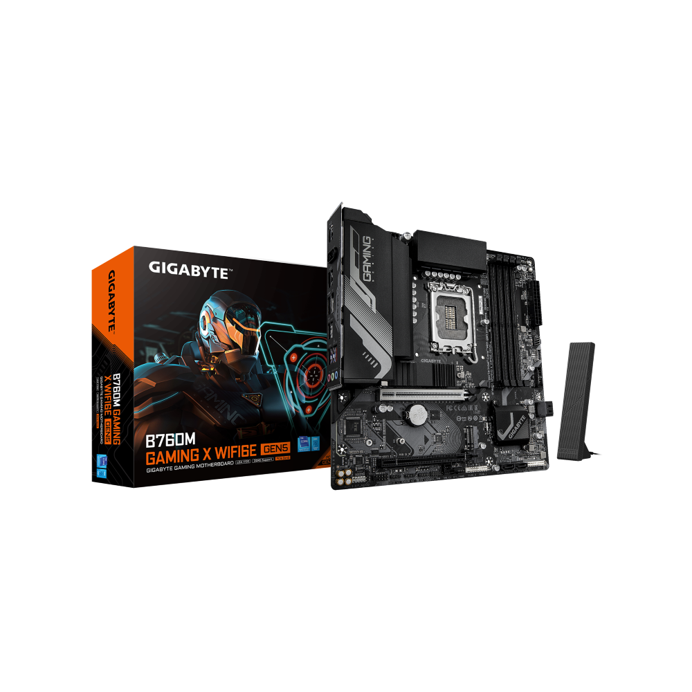 לוח אם Gigabyte B760M G X WF6E GEN5 DDR5 Micro-ATX 2.5GB Lan