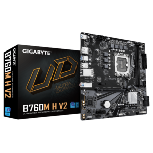 לוח למעבדי אינטל Gigabyte B760M H V2 DDR5 Micro Atx LGA1700 לוח למעבדי אינטל Gigabyte B760M H V2 DDR5 Micro Atx LGA1700