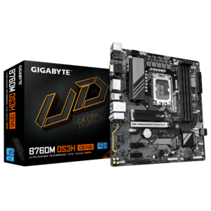 לוח Gigabyte B760M DS3H GEN5 M-ATX DDR5 DP HDMI LGA1700 לוח Gigabyte B760M DS3H GEN5 M-ATX DDR5 DP HDMI LGA1700