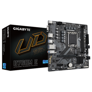 לוח אם אינטל GIGABYTE B760M E DDR5 DP HDMI VGA 1GbE lan LGA1700 לוח אם אינטל GIGABYTE B760M E DDR5 DP HDMI VGA 1GbE lan LGA1700