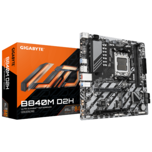 לוח אם Gigabyte B840M D2H 1.2 X3D DDR5 AM5 Micro-Atx לוח אם Gigabyte B840M D2H 1.2 X3D DDR5 AM5 Micro-Atx