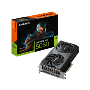כרטיס מסך Gigabyte GeForce RTX 5060 WindForce 2 OC 8GB GDDR7 כרטיס מסך Gigabyte GeForce RTX 5060 WindForce 2 OC 8GB GDDR7