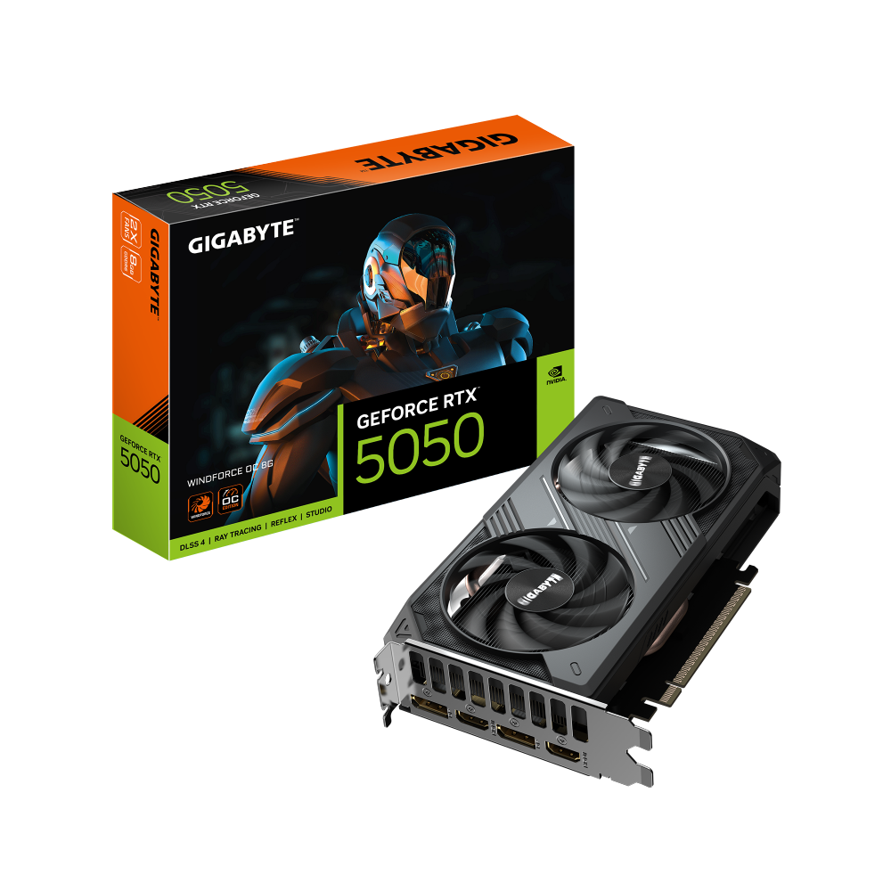 כרטיס מסך Gigabyte GeForce RTX 5050 WindForce OC 8GB