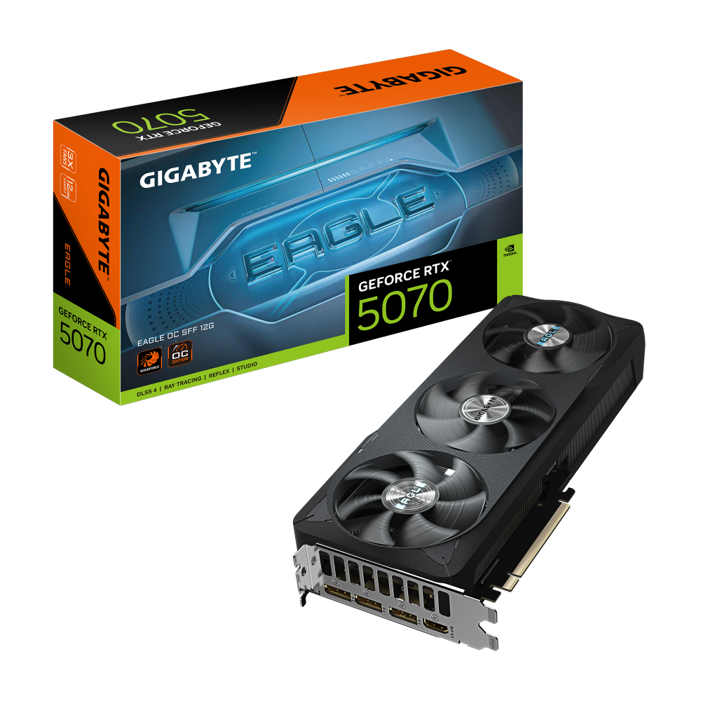 כרטיס מסך GIGABYTE GeForce RTX 5070 EAGLE OC SFF 12G