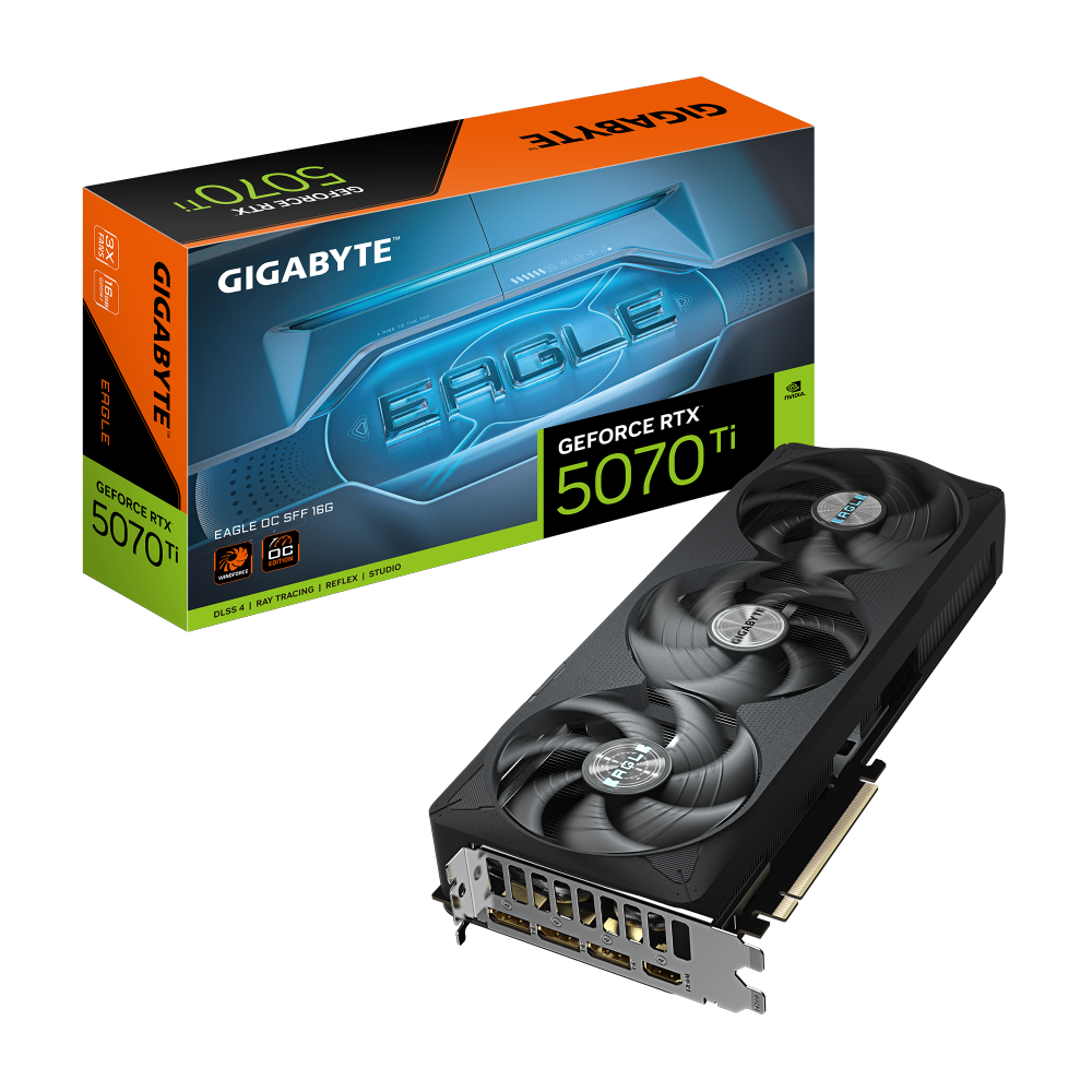 כרטיס מסך GIGABYTE GeForce RTX 5070 Ti EAGLE OC SFF 16G