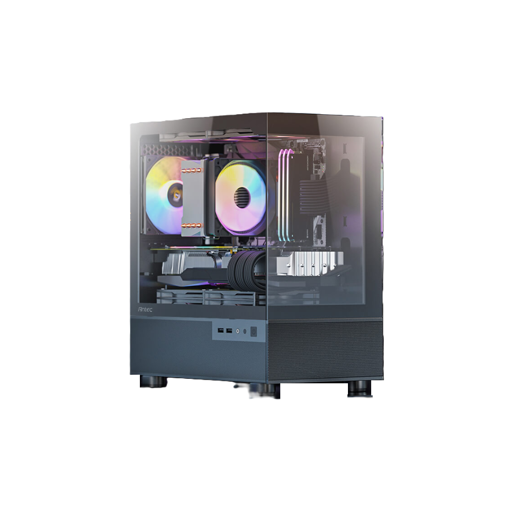 מארז שחור Antec CX200M RGB ELITE M-ATX 5X120mm RGB FANS