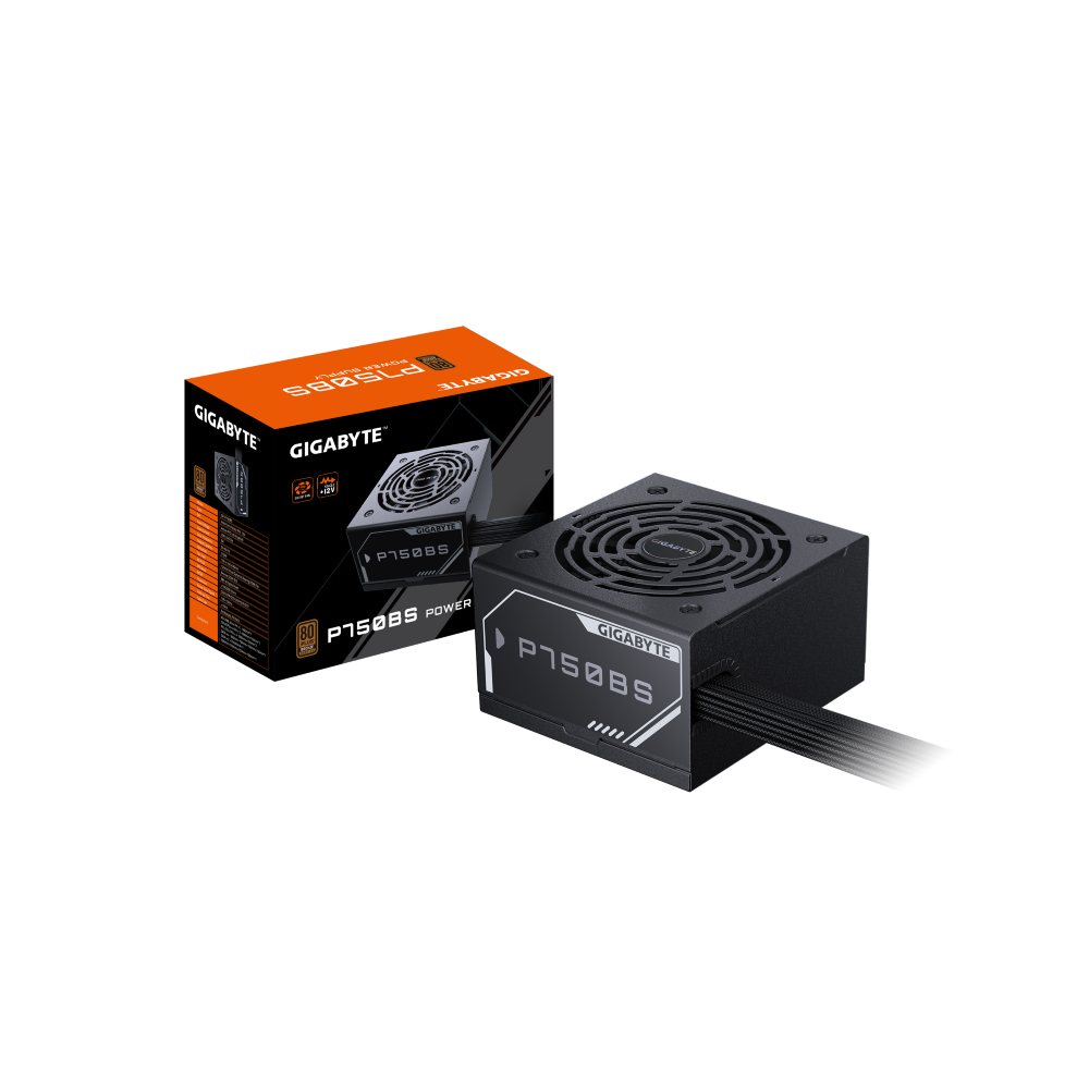 ספק כוח Gigabyte P750BS 750W 80 Plus Bronze 12cm silent fan