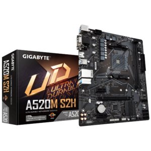 לוח אם למעבדי Gigabyte A520M S2H 1.3 VGA DVI HDMI AM4 AMD לוח אם למעבדי Gigabyte A520M S2H 1.3 VGA DVI HDMI AM4 AMD