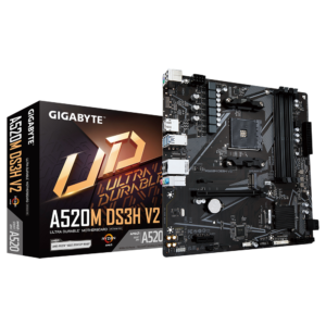לוח אם GIGABYTE A520M DS3H V2 1.0 AM4 AMD MICRO-ATX לוח אם GIGABYTE A520M DS3H V2 1.0 AM4 AMD MICRO-ATX