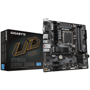 לוח Gigabyte B760M DS3H DDR4 LGA1700 MultiviewX4 Micro-Atx לוח Gigabyte B760M DS3H DDR4 LGA1700 MultiviewX4 Micro-Atx