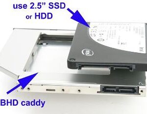 מתאם Caddy להתקנת כונן קשיח/SSD במקום DVD במחשב נייד מתאם Caddy להתקנת כונן קשיח/SSD במקום DVD במחשב נייד