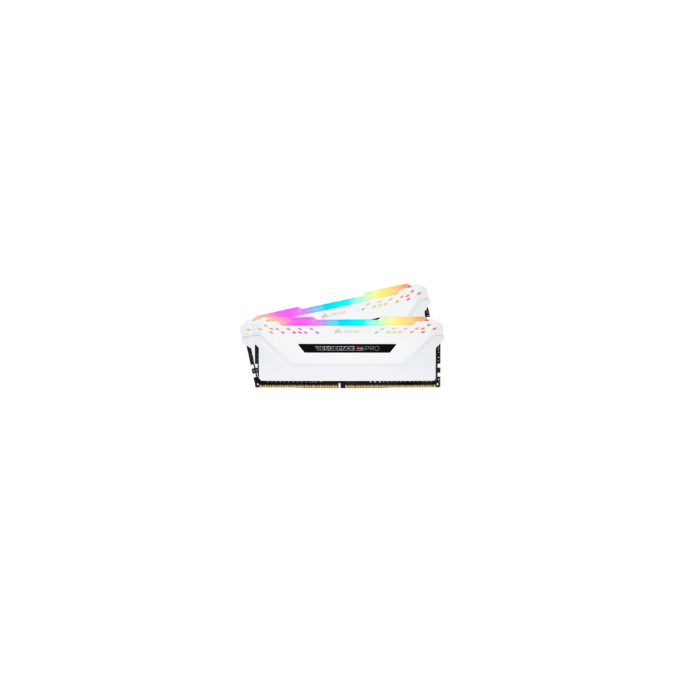 זכרון לנייח CORSAIR VENGEANCE RGB PRO 16GB 2x8GB DDR4 DRAM WHITE