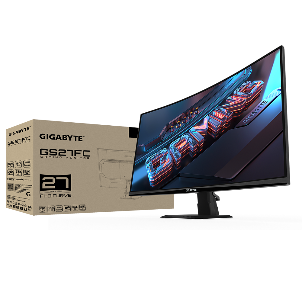 מסך גיימינג קעור Gigabyte GS27FC