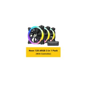 מאווררים למארז ANTEC NEON 120 ARGB BLACK 3PK